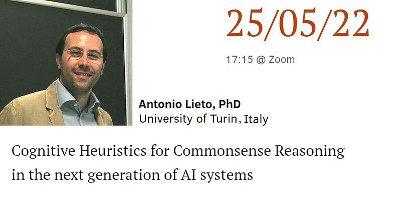 Interdiscilinary Research Seminar in Cognitive Sciences: Cognitive Heuristics for Commonsense Reasoning in the next generation of AI systems